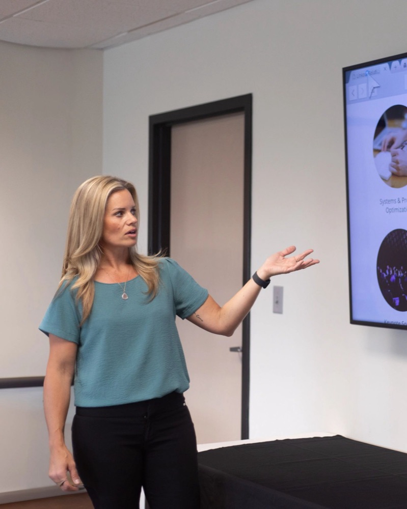 Katie Linkous leading a workshop